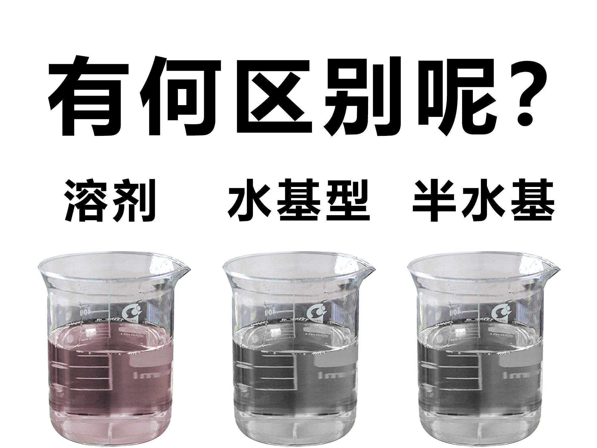 溶剂清洗剂、水基型清洗剂和半水基型清洗剂区别。